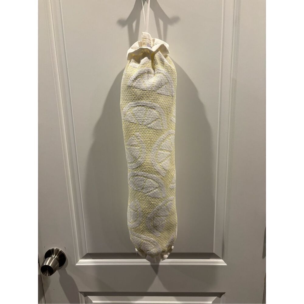 Handmade Plastic Bag Holder- Lemons